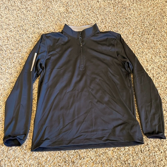 Adidas 3-Stripe Midweight 1/2 Zip Golf - Picture 1 of 4